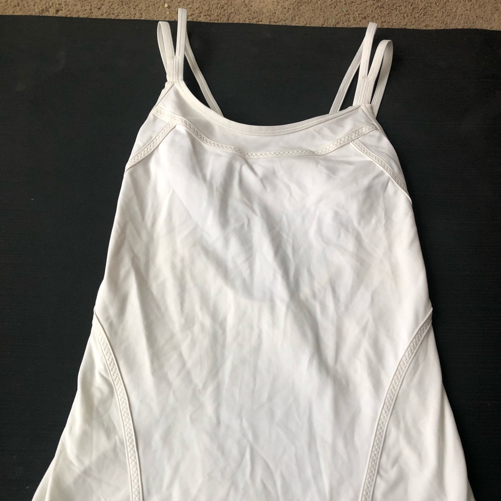 Lululemon White low back strappy tank